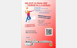 Tournoi national du LCH : les inscriptions sont ouvertes !